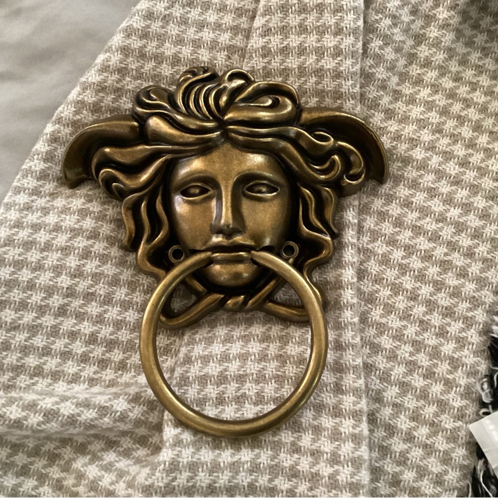 Antique Brass towel holder